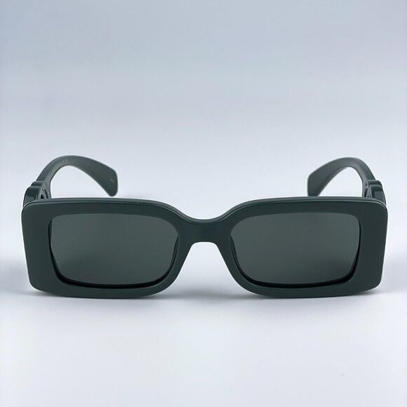 NEW Gucci GG1325S 003 Grey Smoke Grey Rectangle Women Sunglasses main image 5